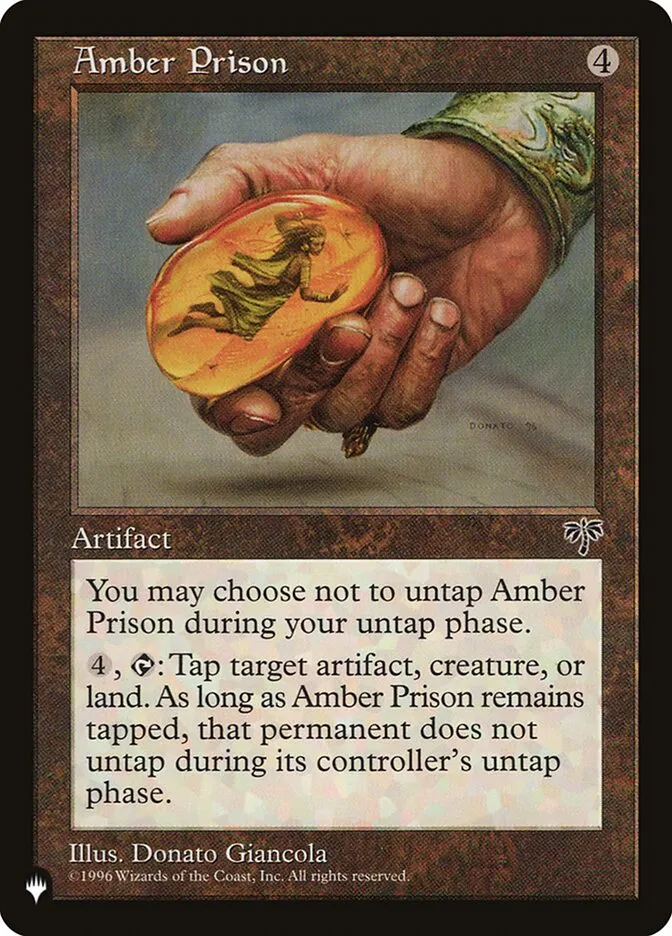 2020 The List Amber Prison #MIR-292 rare card image