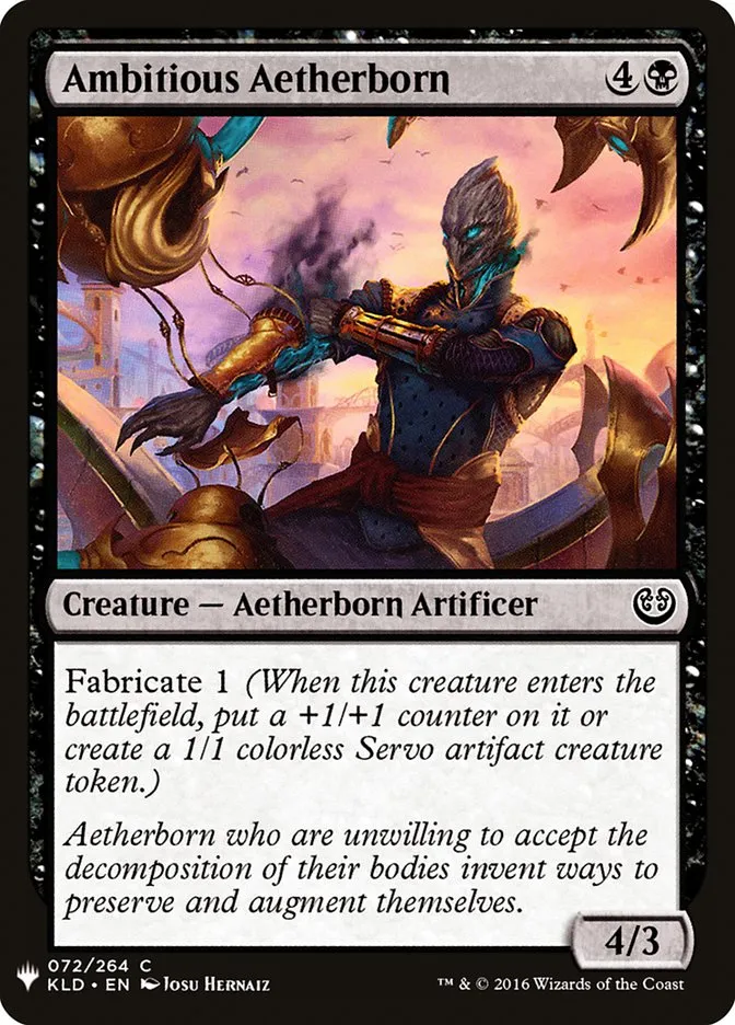 2020 The List Ambitious Aetherborn common #KLD-72 common card image