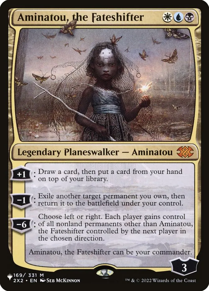 2020 The List Aminatou, the Fateshifter #2X2-169 mythic card image