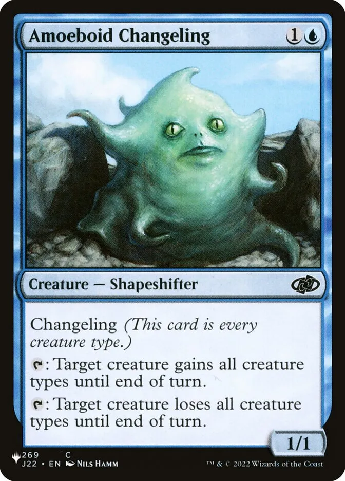 2020 The List Amoeboid Changeling #J22-269 common card image