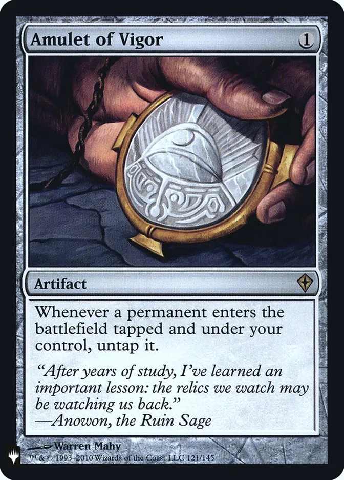 2020 The List Amulet of Vigor #WWK-121 rare card image