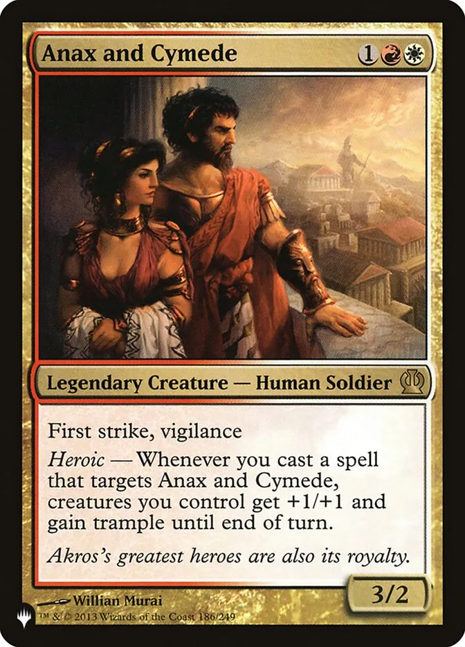 2020 The List Anax and Cymede #THS-186 rare card image