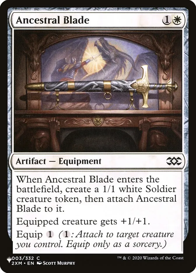 2020 The List Ancestral Blade #2XM-3 common card image