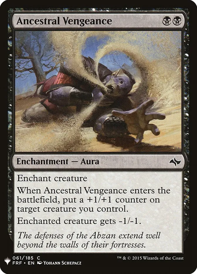 2020 The List Ancestral Vengeance #FRF-61 common card image
