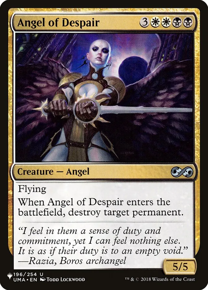 2020 The List Angel of Despair #UMA-196 uncommon card image