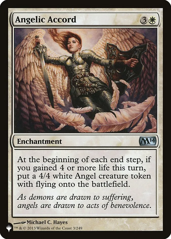 2020 The List Angelic Accord #M14-3 uncommon card image