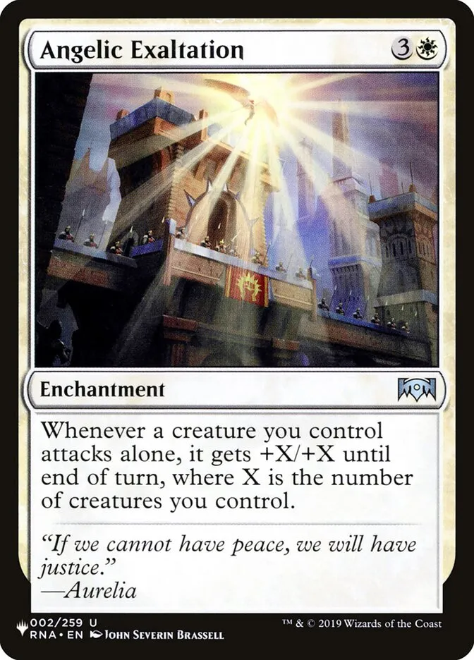 2020 The List Angelic Exaltation #RNA-2 uncommon card image