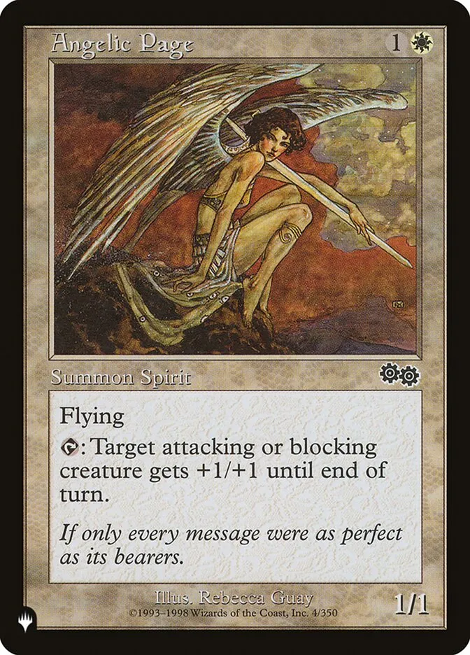 2020 The List Angelic Page #USG-4 common card image