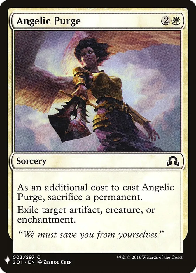 2020 The List Angelic Purge #SOI-3 common card image