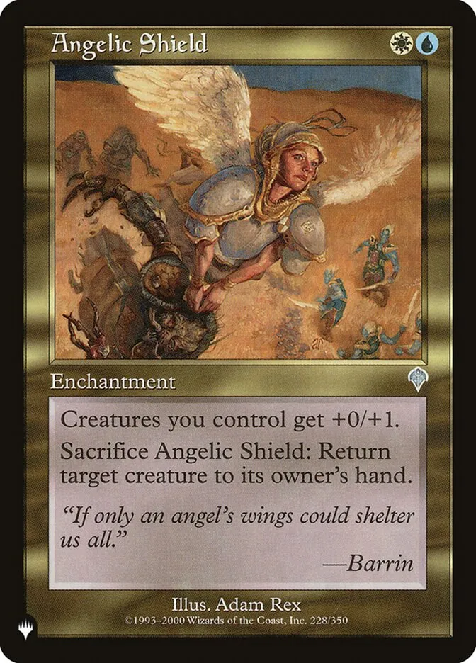 2020 The List Angelic Shield uncommon #INV-228 uncommon card image