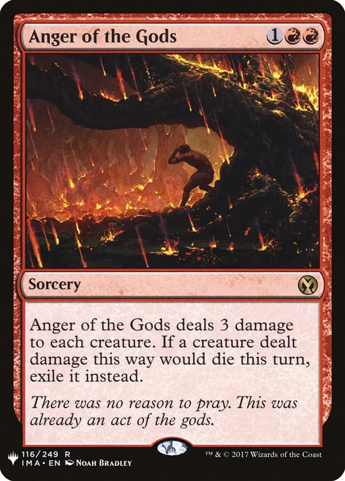2020 The List Anger of the Gods #IMA-116 rare card image