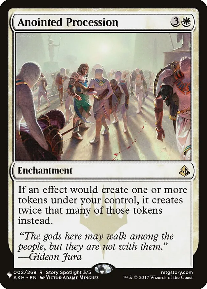 2020 The List Anointed Procession #AKH-2 rare card image
