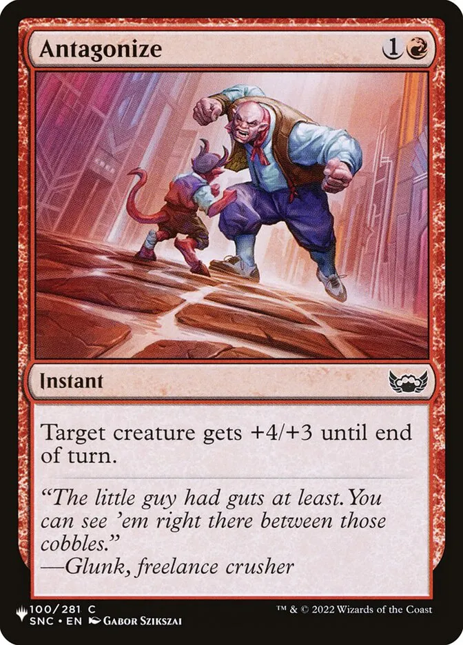 2020 The List Antagonize #SNC-100 common card image