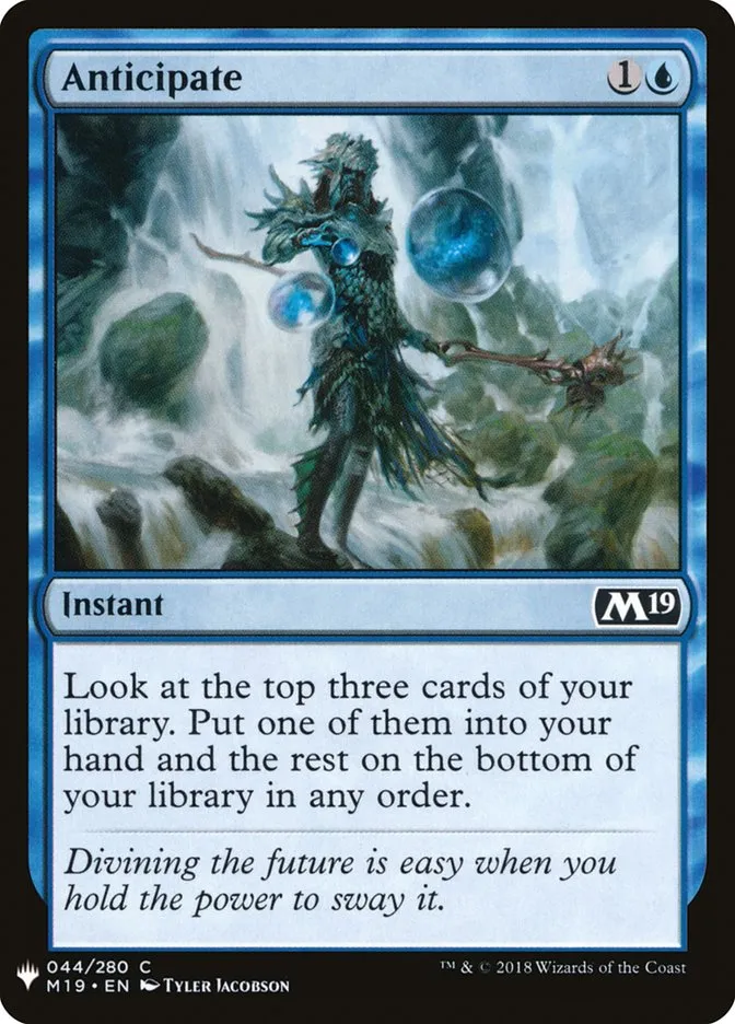 2020 The List Anticipate #M19-44 common card image