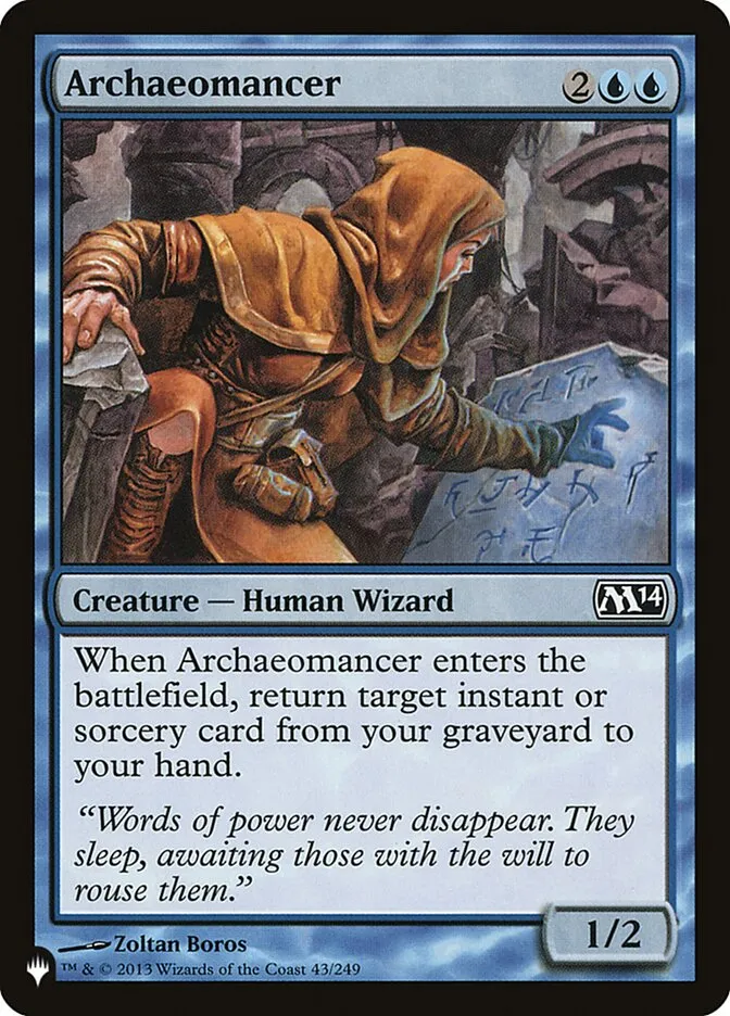 2020 The List Archaeomancer common #M14-43 common card image