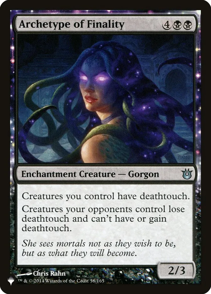 2020 The List Archetype of Finality #BNG-58 uncommon card image