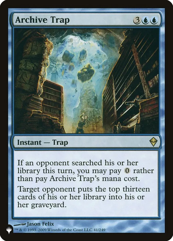 2020 The List Archive Trap #ZEN-41 rare card image