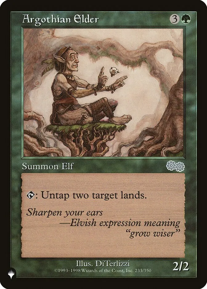 2020 The List Argothian Elder uncommon #USG-233 uncommon card image