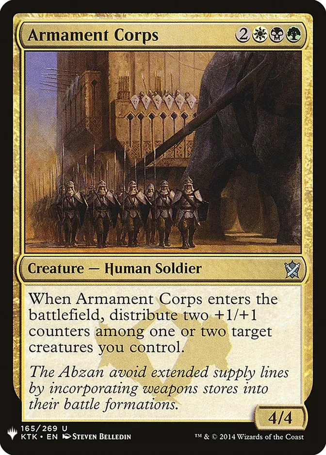 2020 The List Armament Corps #KTK-165 uncommon card image