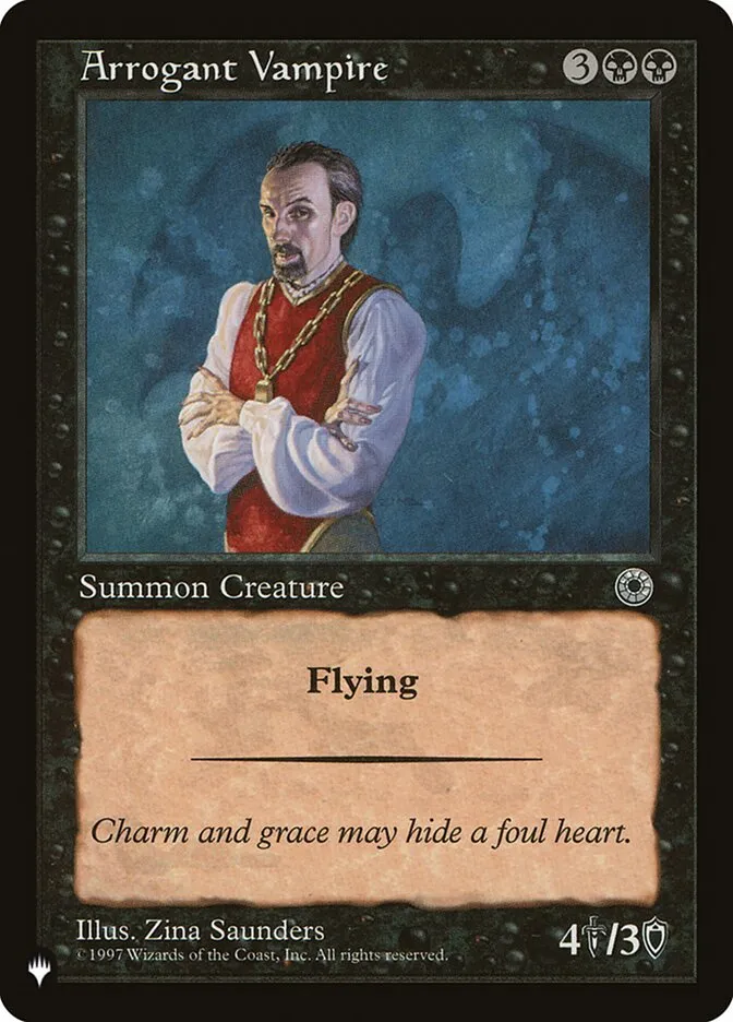 2020 The List Arrogant Vampire #POR-79 uncommon card image
