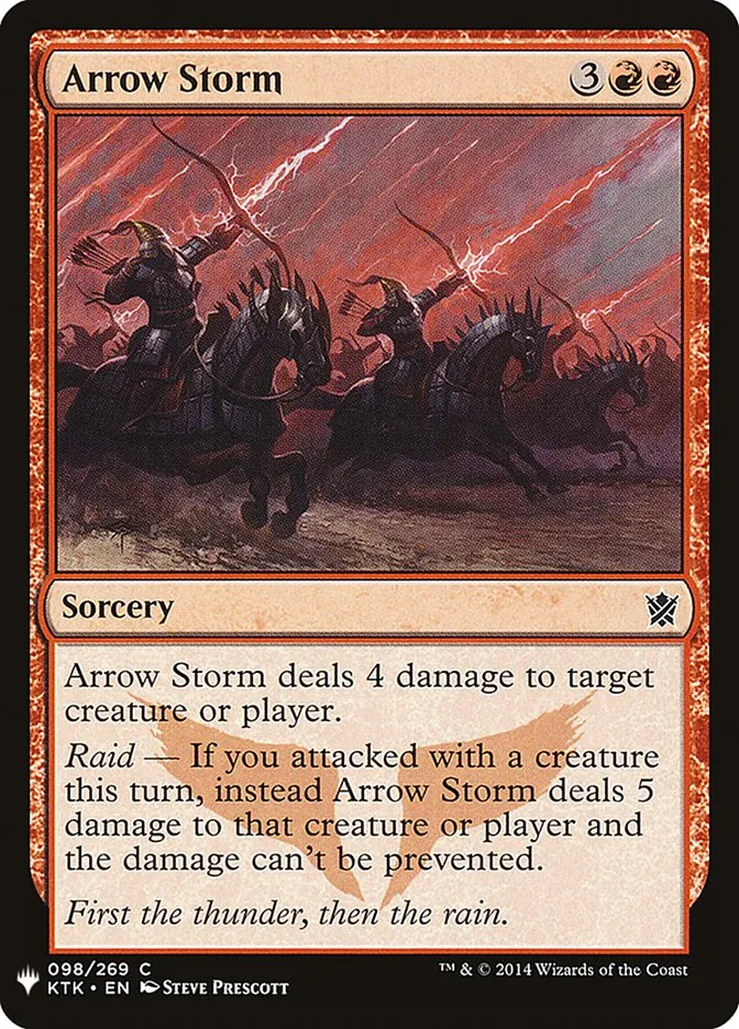 2020 The List Arrow Storm #KTK-98 common card image