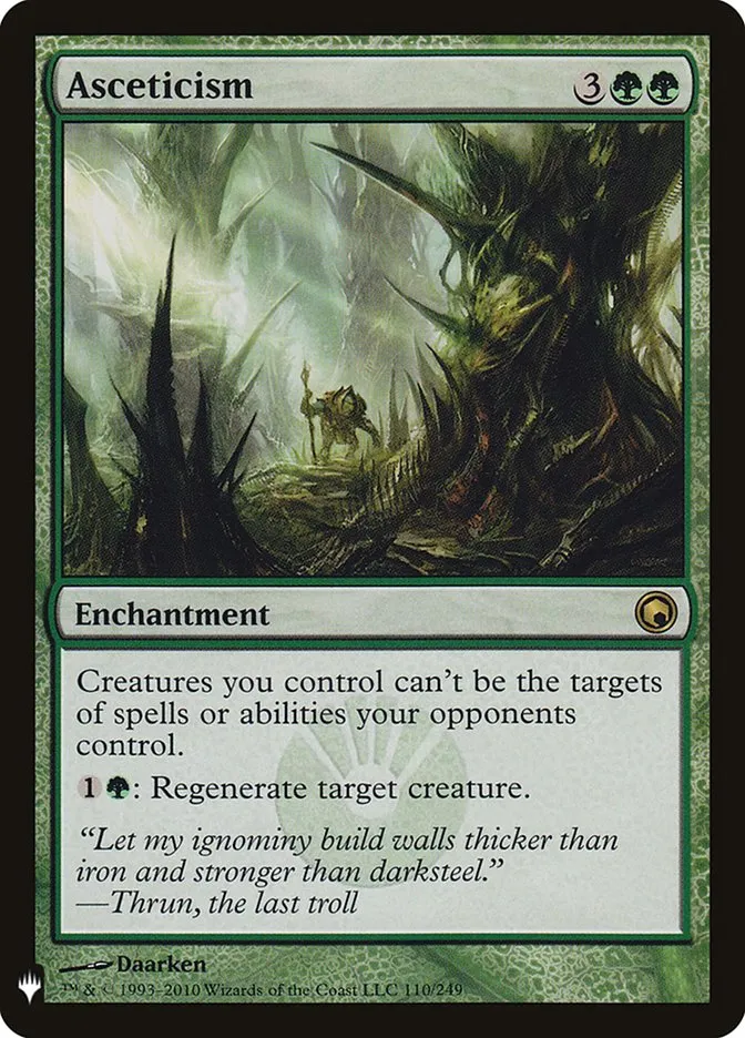 2020 The List Asceticism #SOM-110 rare card image