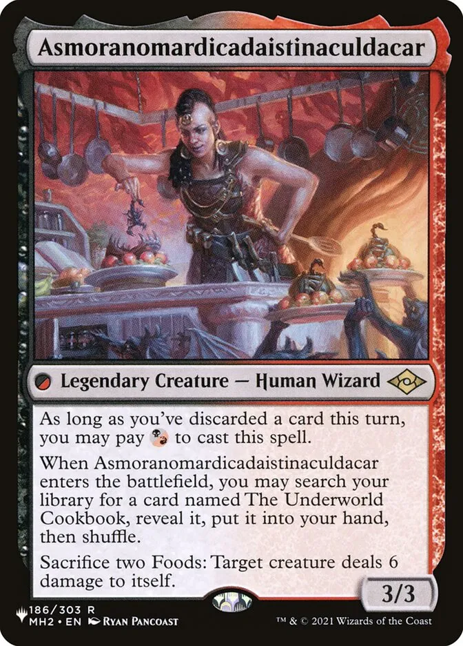 2020 The List Asmoranomardicadaistinaculdacar #MH2-186 rare card image