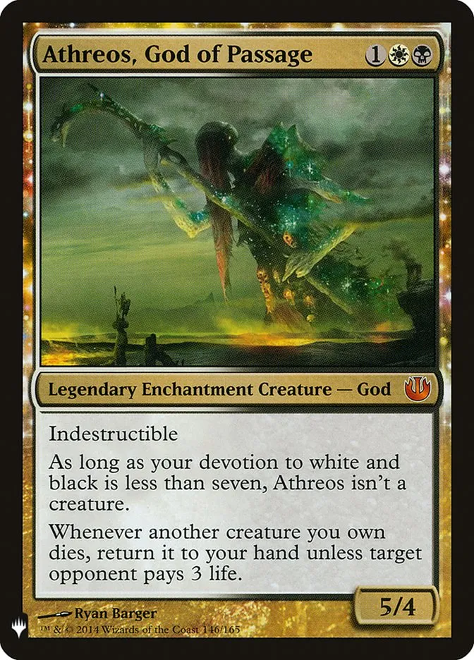 2020 The List Athreos, God of Passage #JOU-146 mythic card image