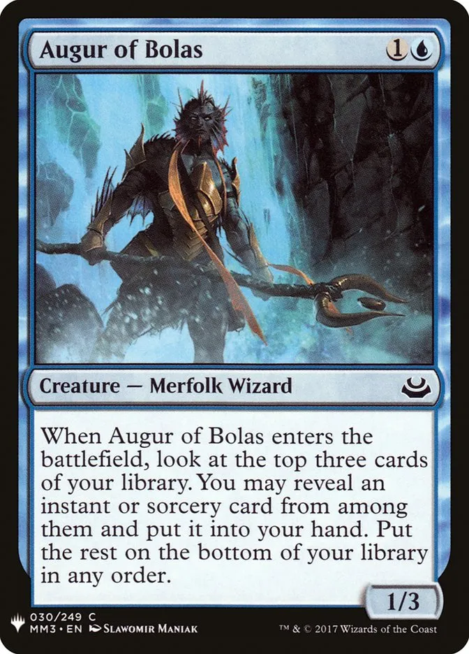 2020 The List Augur of Bolas #MM3-30 common card image