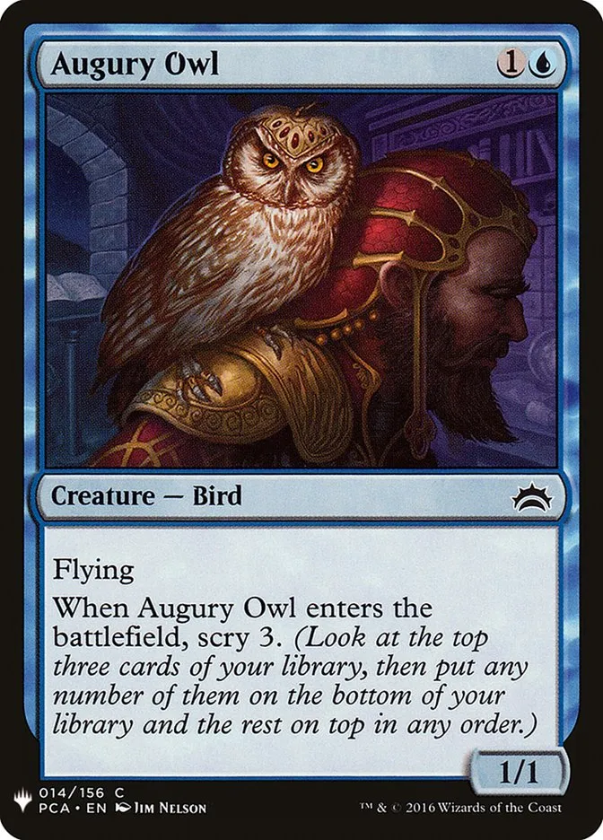2020 The List Augury Owl common #PCA-14 common card image