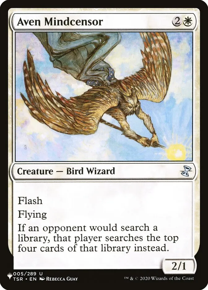 2020 The List Aven Mindcensor uncommon #TSR-5 uncommon card image