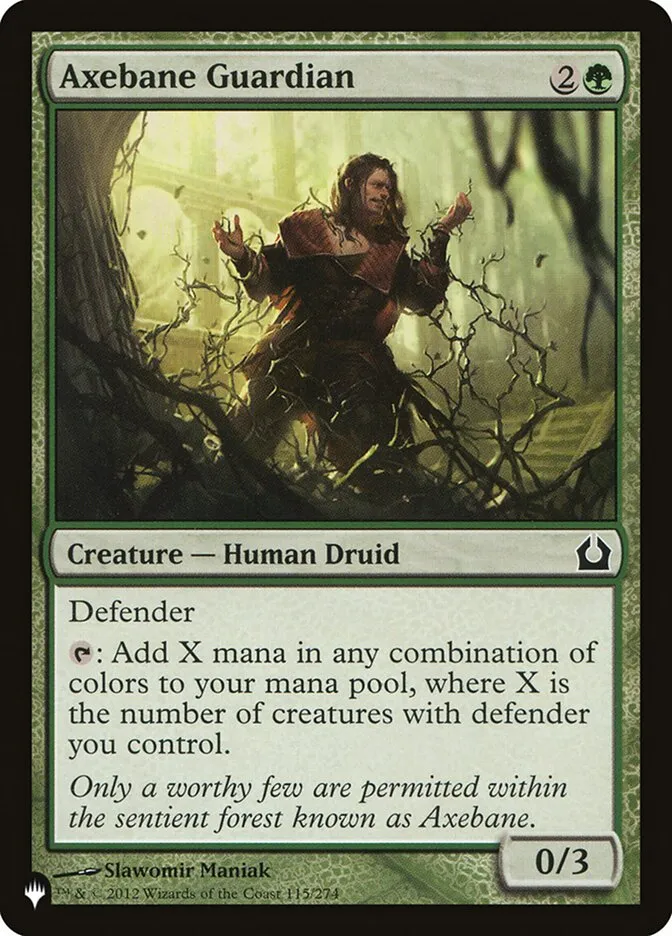2020 The List Axebane Guardian #RTR-115 common card image