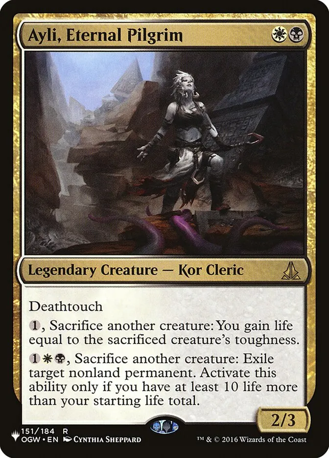 2020 The List Ayli, Eternal Pilgrim #OGW-151 rare card image