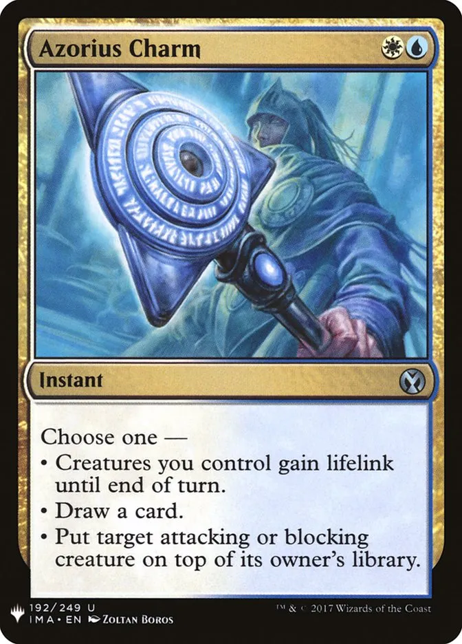 2020 The List Azorius Charm uncommon #IMA-192 uncommon card image