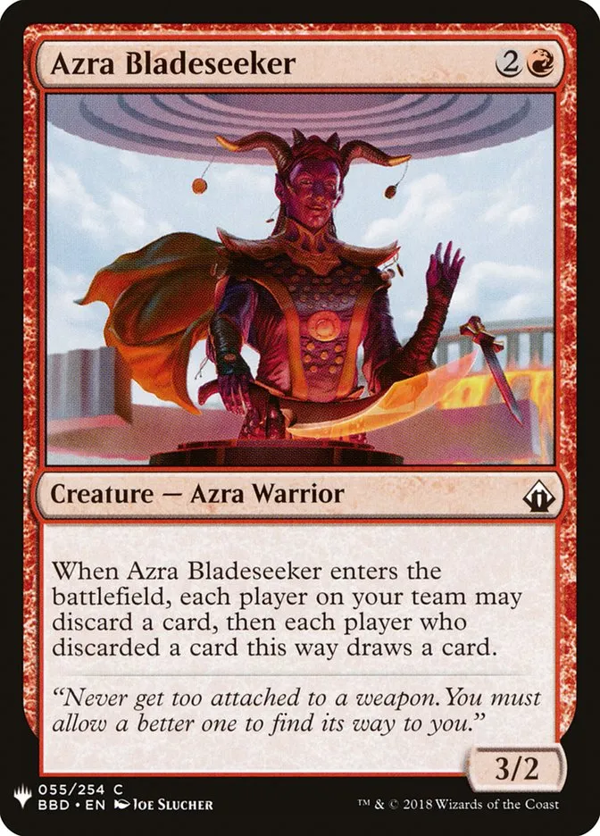 2020 The List Azra Bladeseeker #BBD-55 common card image