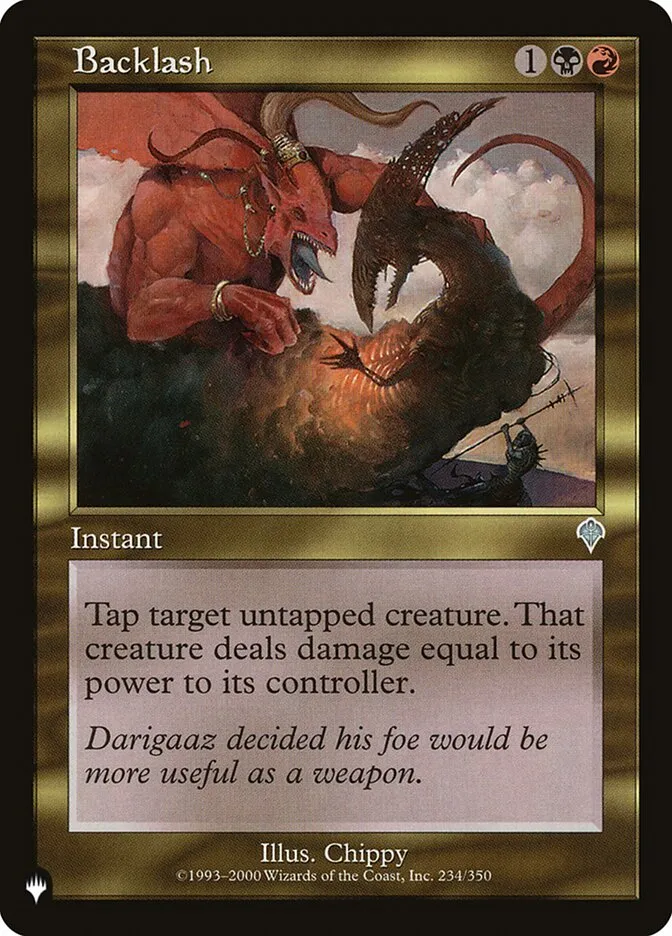 2020 The List Backlash #INV-234 uncommon card image