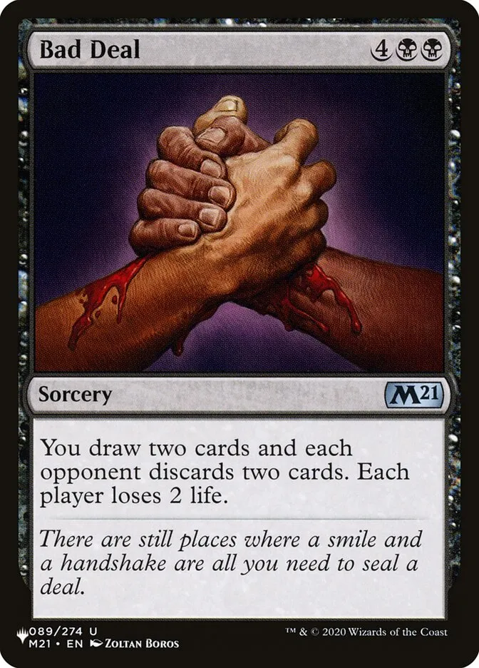 2020 The List Bad Deal #M21-89 uncommon card image
