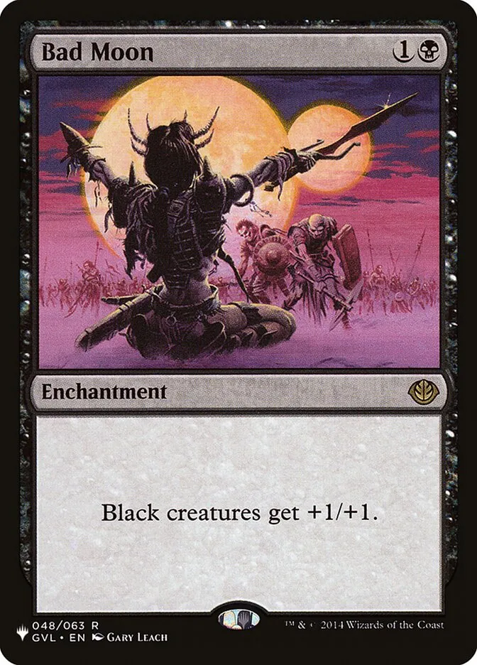 2020 The List Bad Moon #GVL-48 rare card image