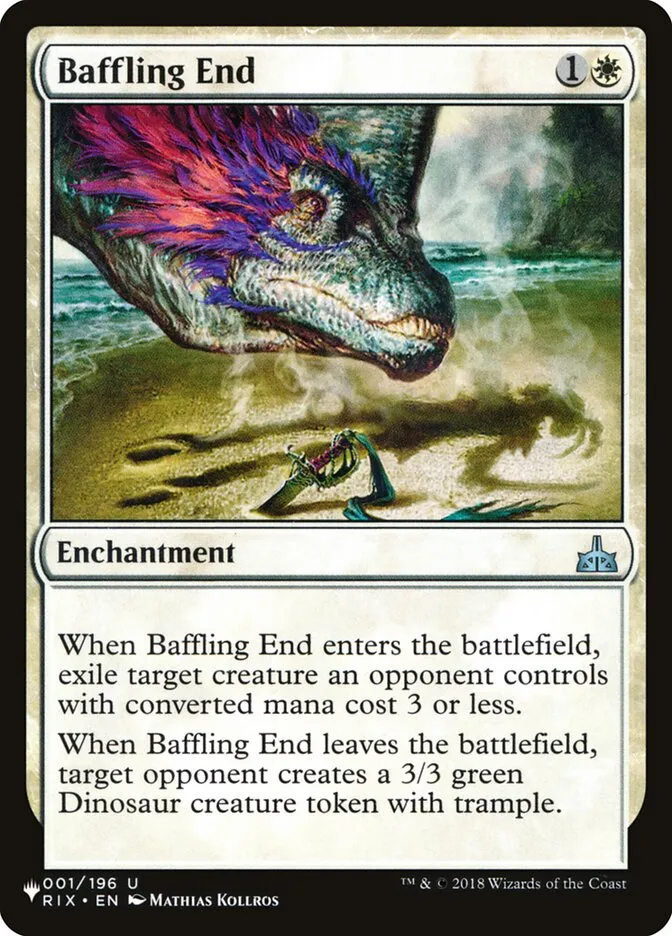 2020 The List Baffling End uncommon #RIX-1 uncommon card image