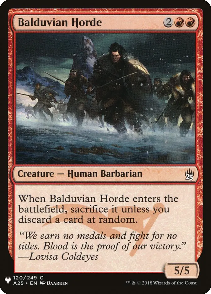 2020 The List Balduvian Horde #A25-120 common card image