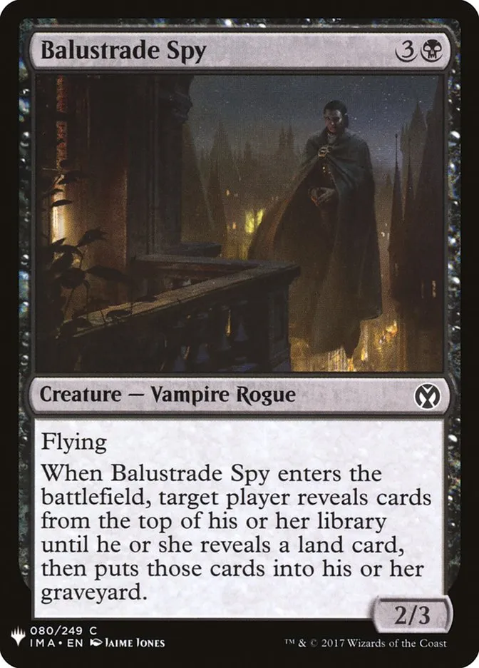 2020 The List Balustrade Spy common #IMA-80 common card image
