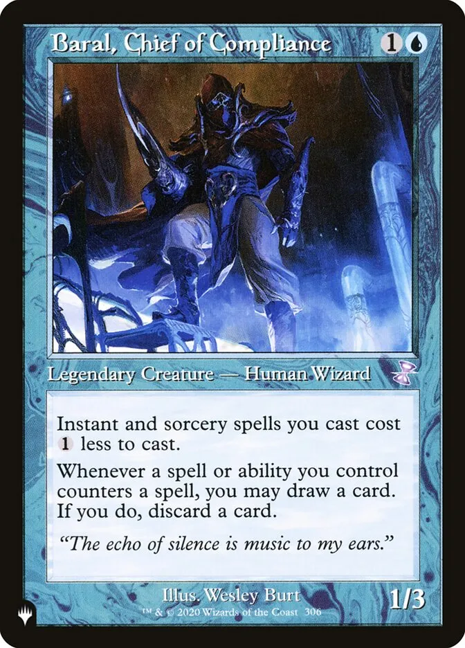 2020 The List Baral, Chief of Compliance #TSR-306 special card image