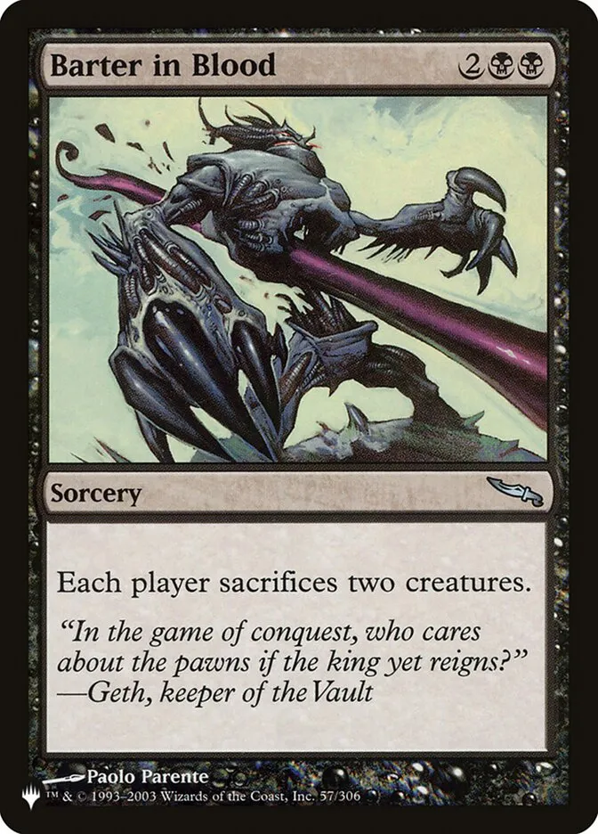 2020 The List Barter in Blood #MRD-57 uncommon card image