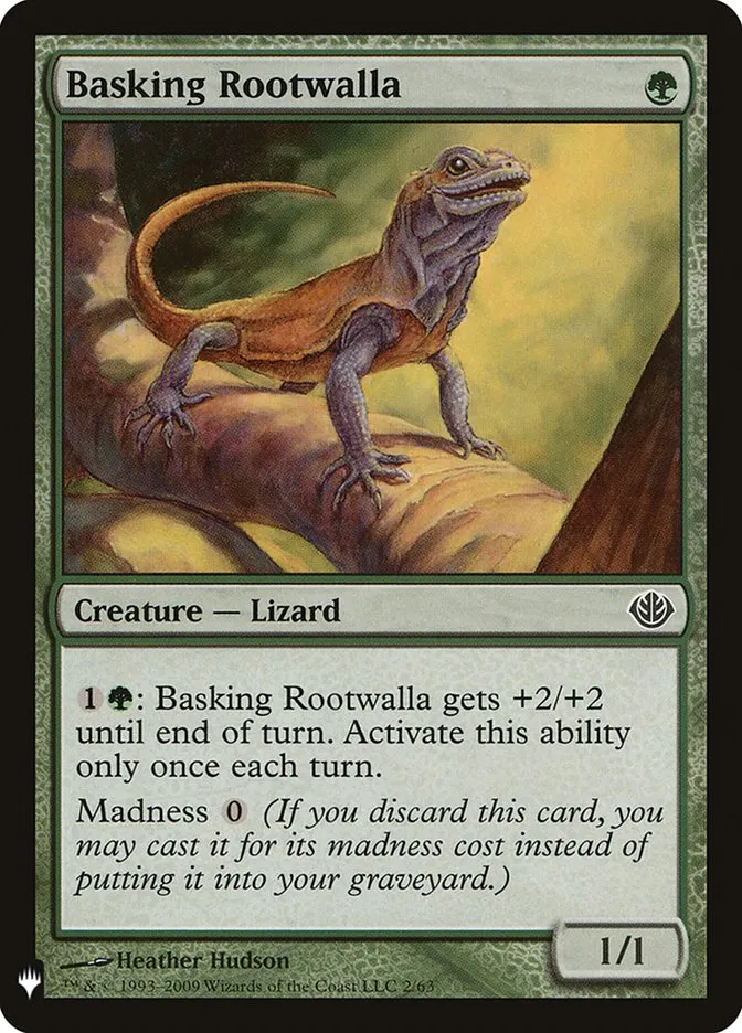2020 The List Basking Rootwalla common #DDD-2 common card image