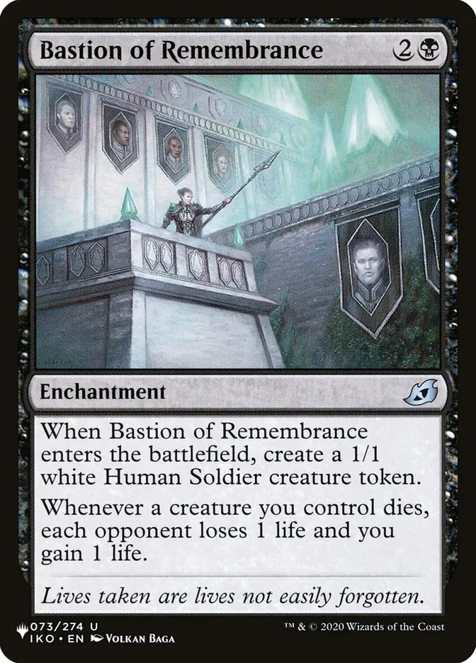 2020 The List Bastion of Remembrance #IKO-73 uncommon card image