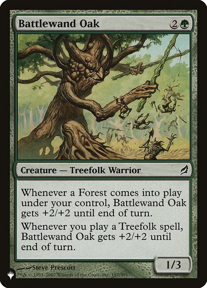 2020 The List Battlewand Oak #LRW-197 common card image