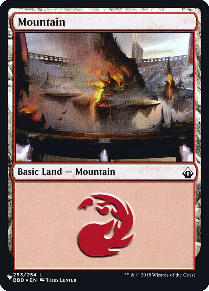 2020 The List Mountain common #BBD-253 common card image