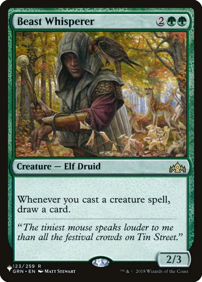 2020 The List Beast Whisperer #GRN-123 rare card image