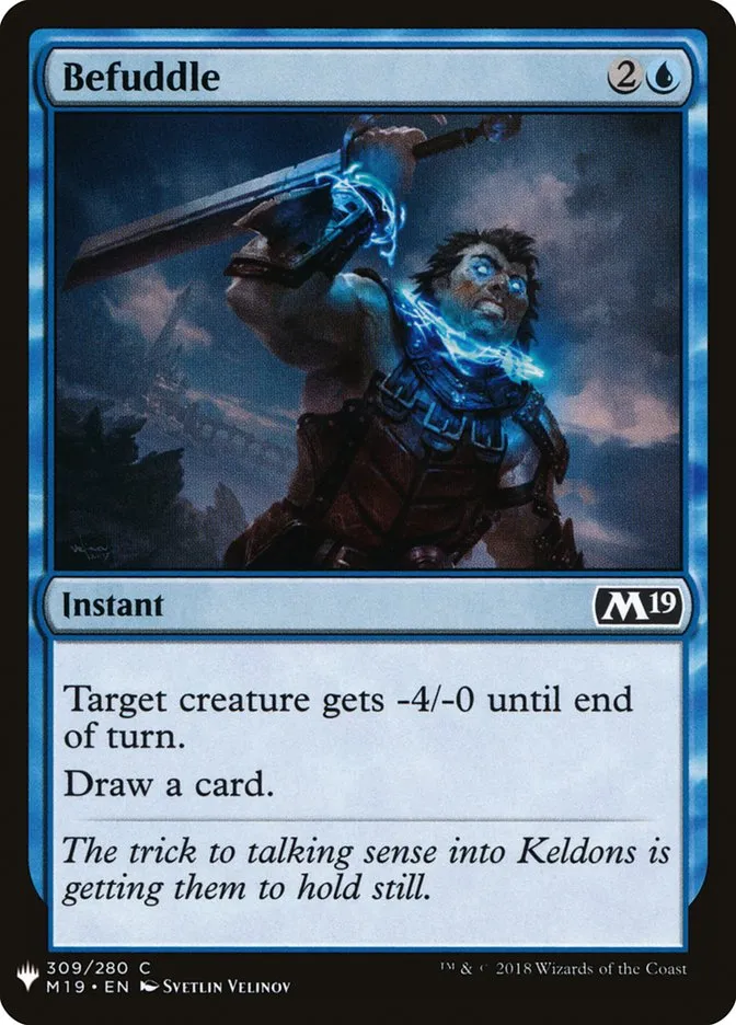 2020 The List Befuddle common #M19-309 common card image
