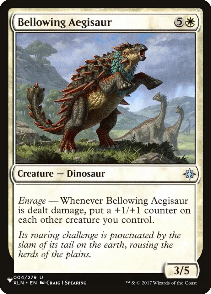 2020 The List Bellowing Aegisaur #XLN-4 uncommon card image